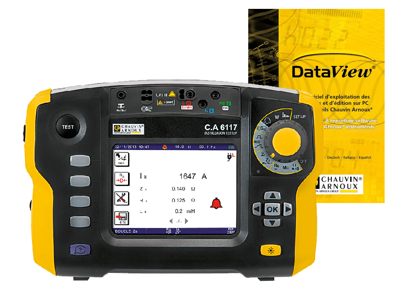 CA 6117 multifunction tester installation test with DataView software (P01145460F)